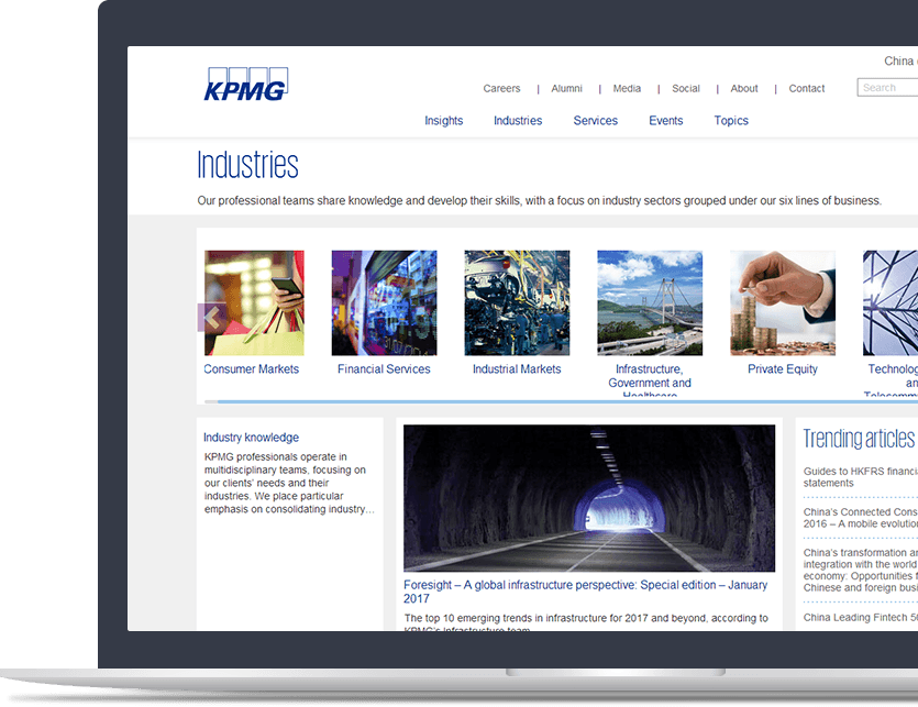 毕马威官网设计说明 毕马威官网设计说明